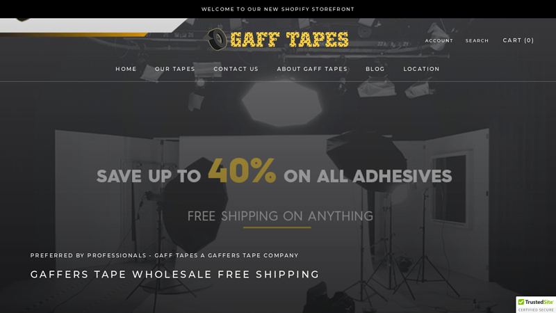 Gaff Tapes: Custom & 3M Gaffers Tape