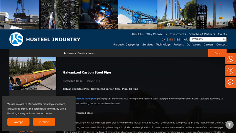 Galvanized Carbon Steel Pipe