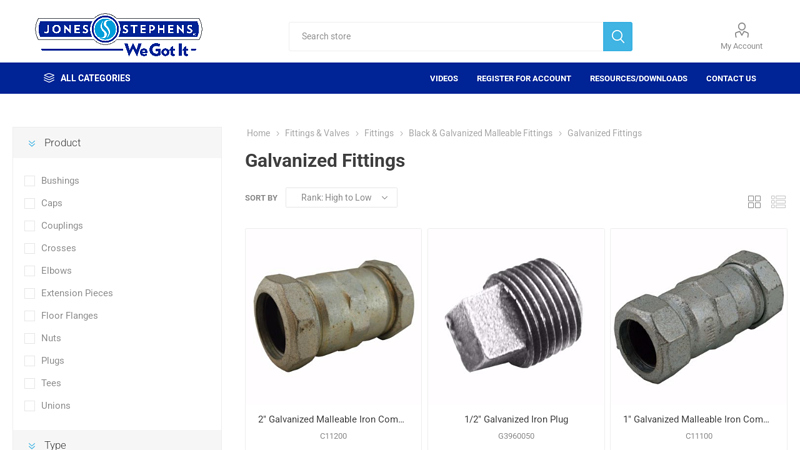 Galvanized Fittings