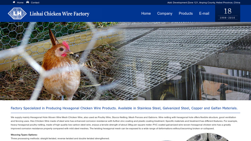 Galvanized Hexagonal Chicken Wire for Poultry Netting and ...