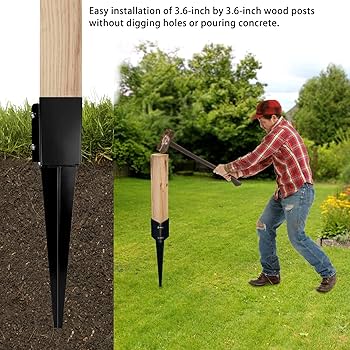 Galvanized Post Supports 4x4 Anchor Ground Spike FarSun