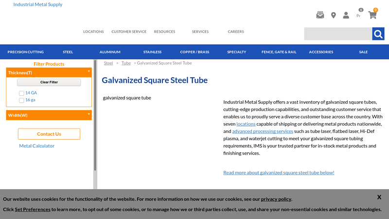 Galvanized Square Steel Tube