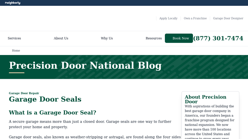 Garage Door Seal & Weather Stripping