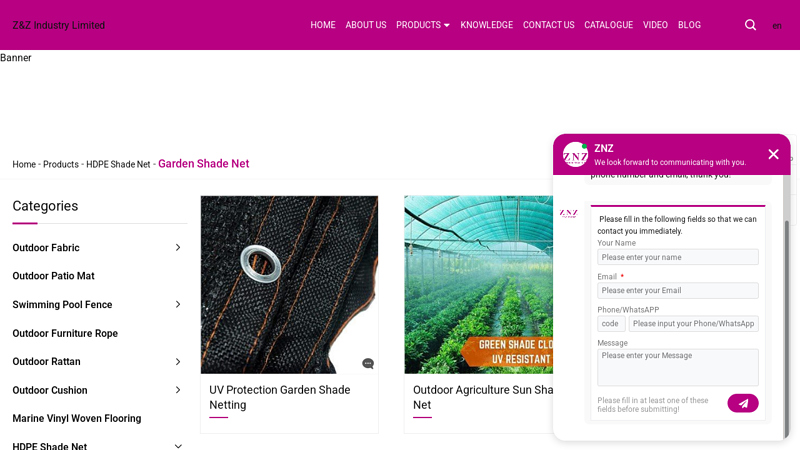 Garden Shade Net Suppliers, Manufacturers, Factory