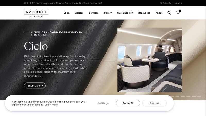 Garrett Leather Homepage