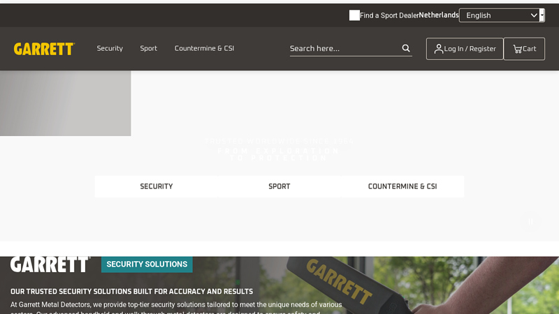 Garrett Metal Detector Manufacturer for Sport, Security & More