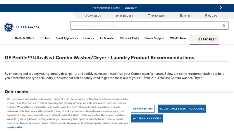 GE Profile™ UltraFast Combo Washer/Dryer