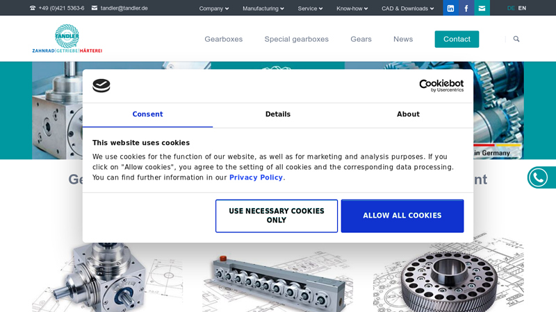 Gears and gearboxes made in Germany