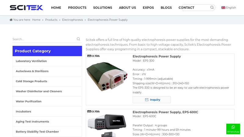 Gel Electrophoresis Power Supplies