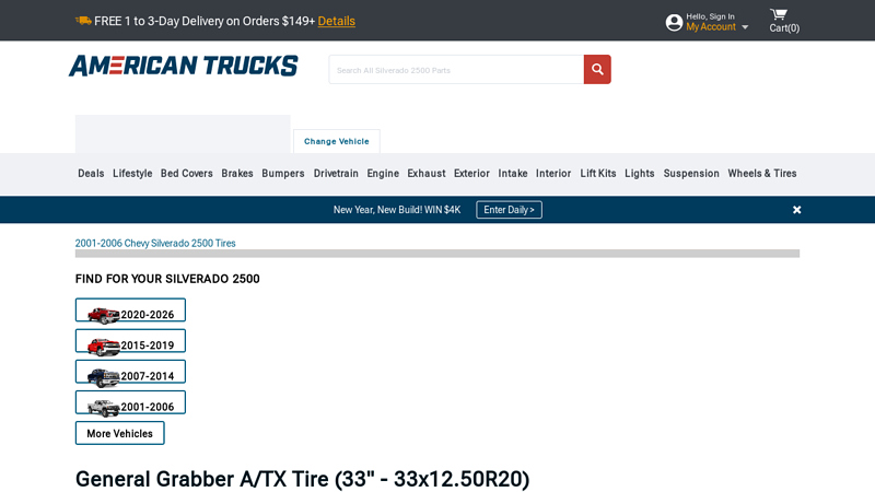 General Grabber A/TX Tire (33