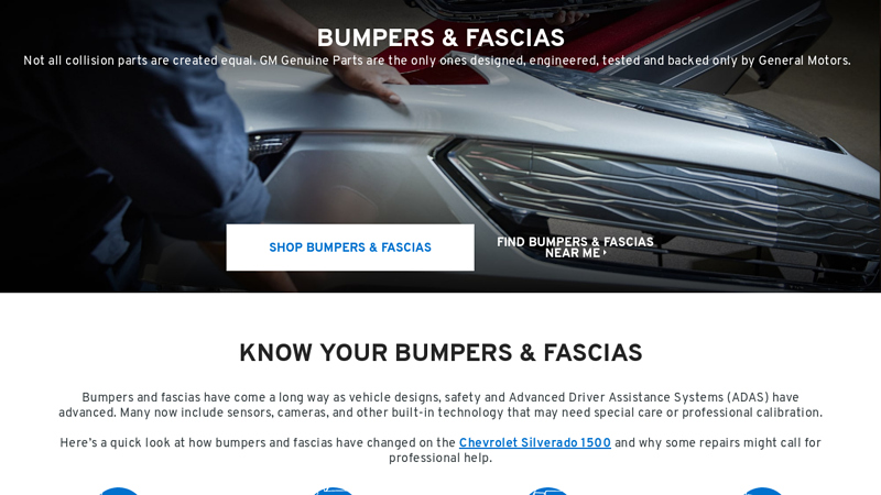 General Motors OE Bumpers and Fascias