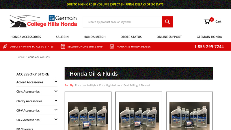 Genuine Honda Oil and Fluids