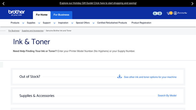 Genuine Ink and Toner Printer Supplies