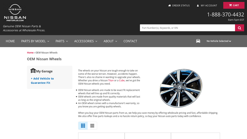 Genuine OEM Nissan Wheels