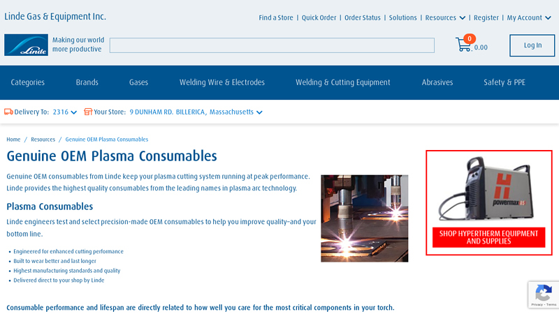 Genuine OEM Plasma Consumables