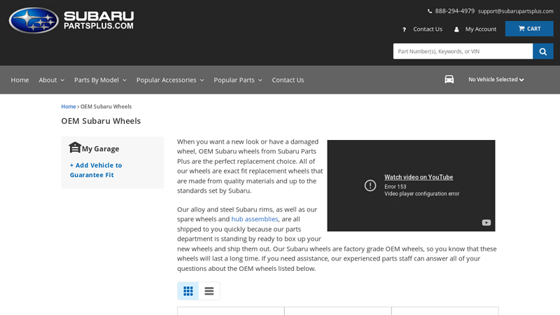 Genuine OEM Subaru Wheels