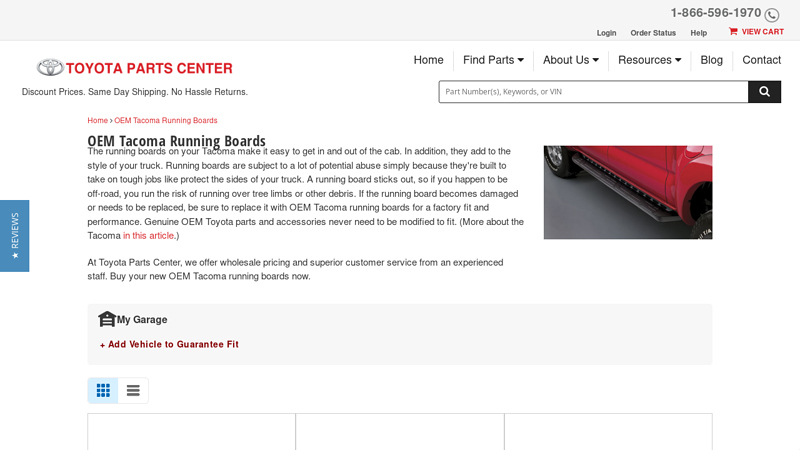 Genuine OEM Tacoma Running Boards