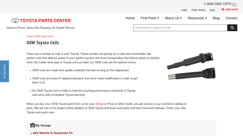 Genuine OEM Toyota Coils