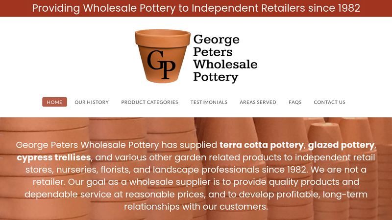 George Peters Wholesale Pottery