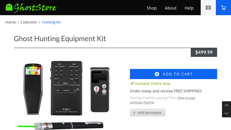 Ghost Hunting Equipment Kit