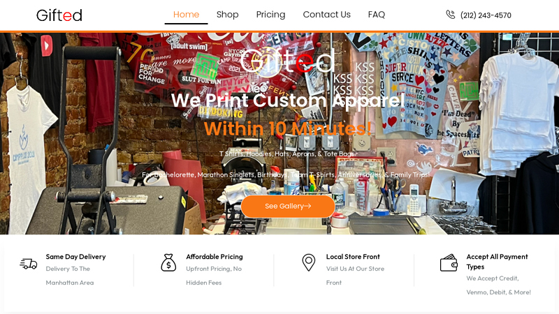 Gifted NYC: Custom Printed Graphic T custom t-shirts