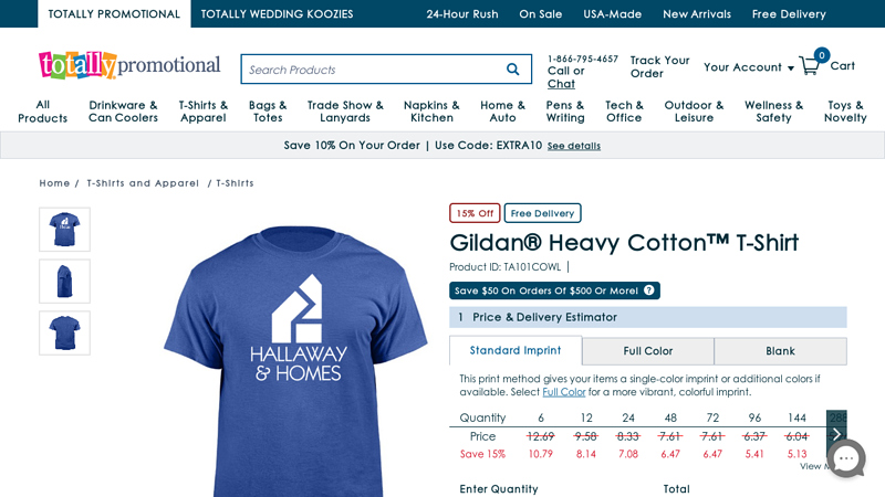 Gildan® Heavy Cotton™ T-Shirt custom t-shirts