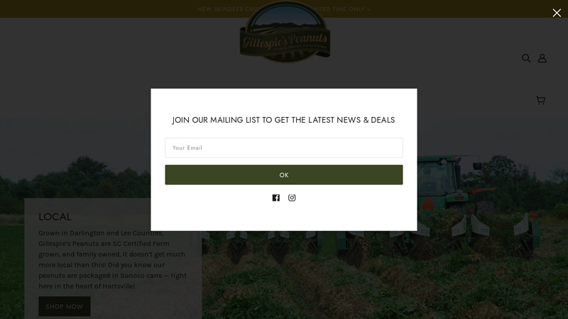 Gillespie's Farm Grown Peanuts