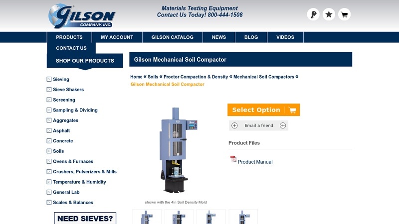 Gilson Mechanical Soil Compactor