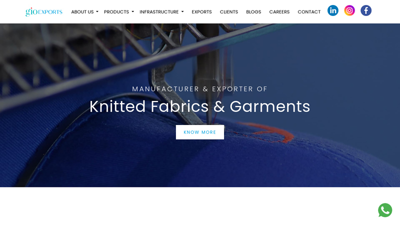 Gio Exports: Best Garments Manufacturer in India