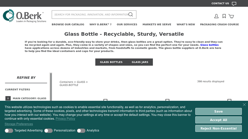 Glass Bottles Supplier & Distributor
