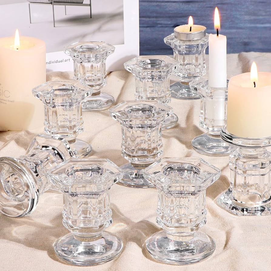 Glass Candle Holders