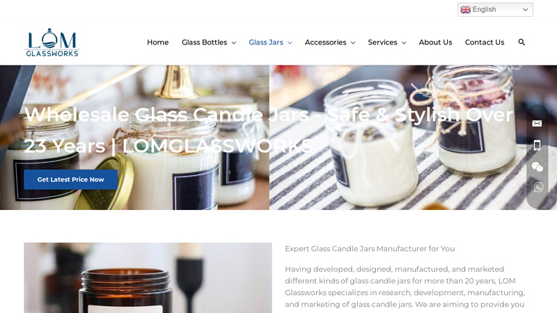 Glass Candle Jars Wholesale and Supplier