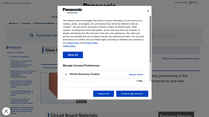 Glass Composite Circuit Board Materials