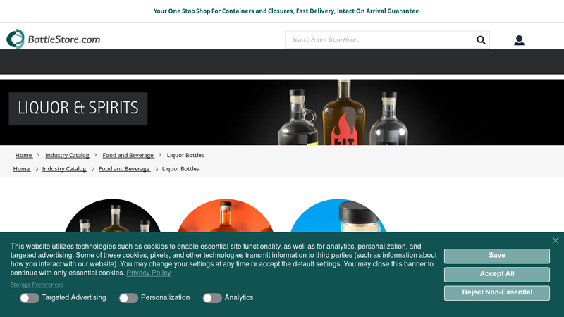 Glass & Empty Liquor Bottles