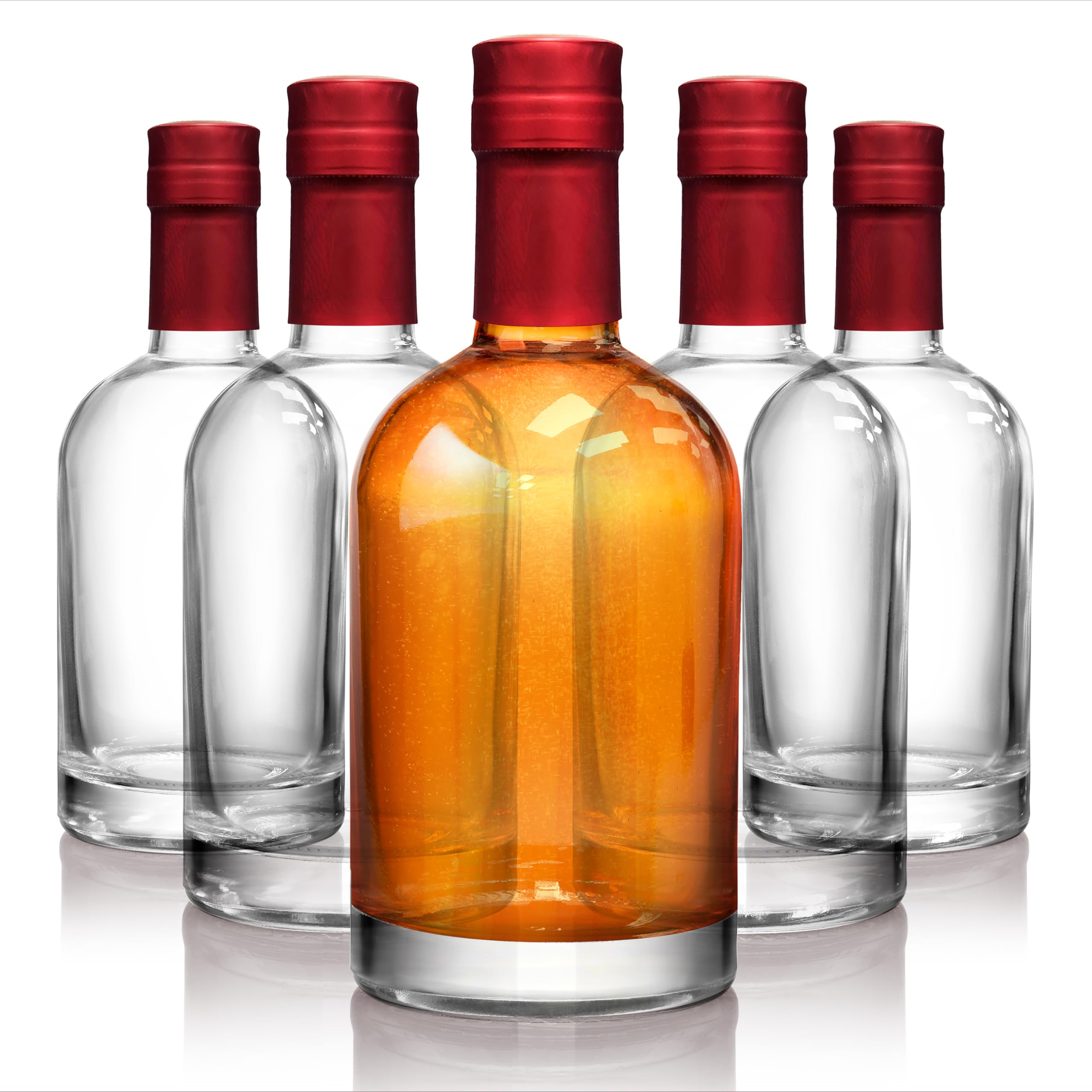 Glass & Empty Liquor Bottles