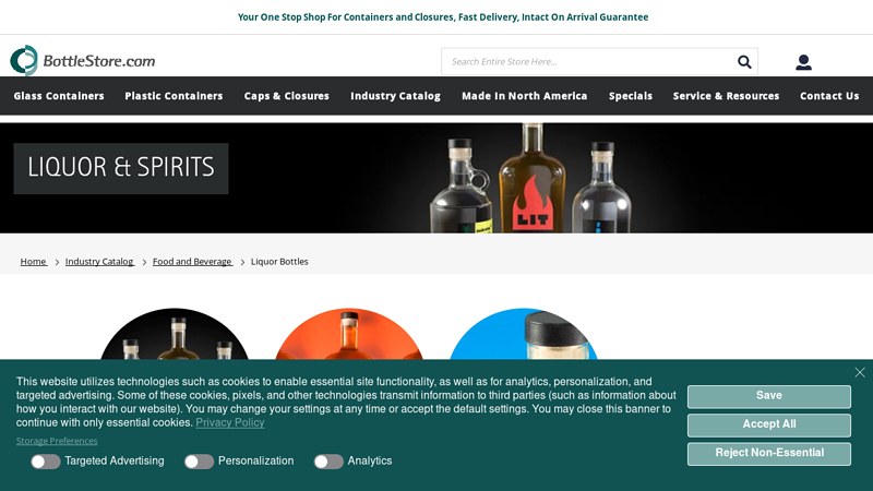 Glass & Empty Liquor Bottles