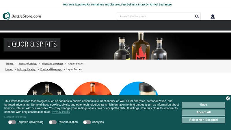 Glass & Empty Liquor Bottles