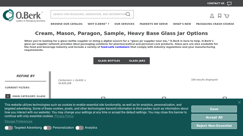 Glass Jars Supplier & Distributor