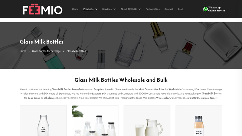 Glass Milk Bottles Manufacturer Factory, Supplier, Wholesale