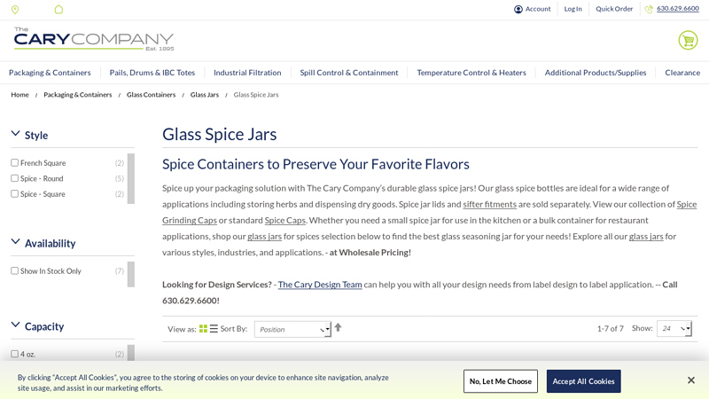 Glass Spice Jars