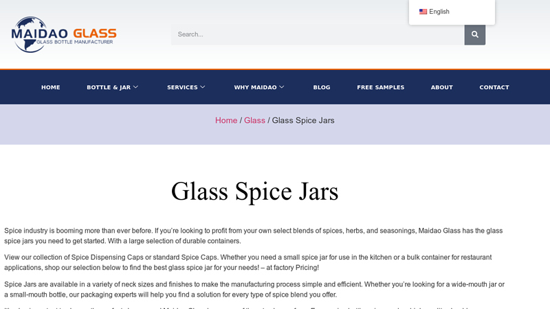 Glass Spice Jars Wholesale and Manufacturers