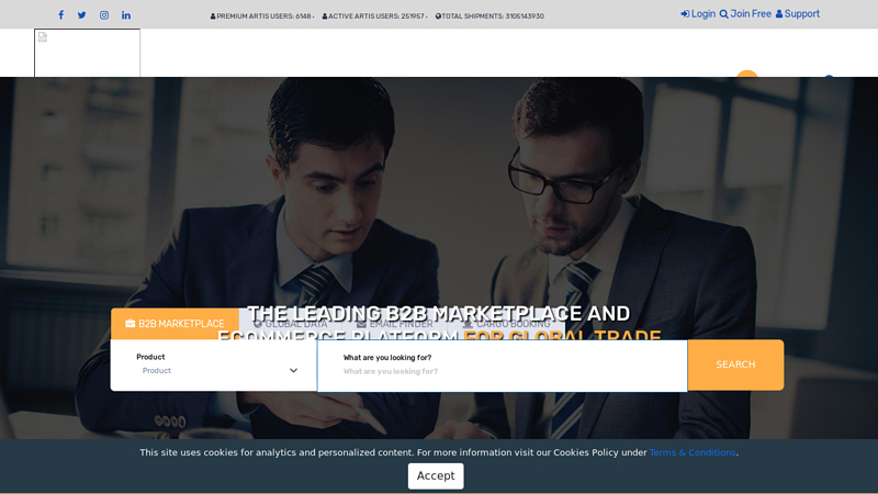 Global import export data online