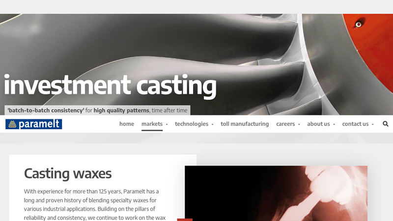 Global leader of investment casting waxes