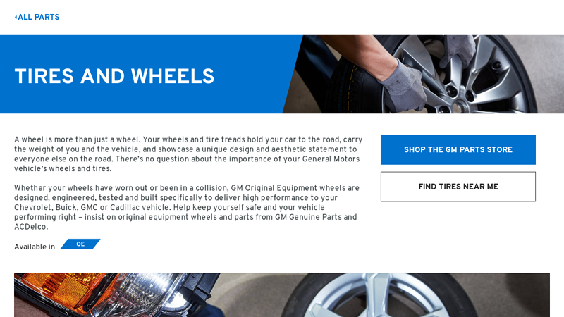 GM Original Equipment Tires and Wheels