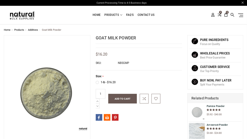 Goat Milk Powder for Skincare