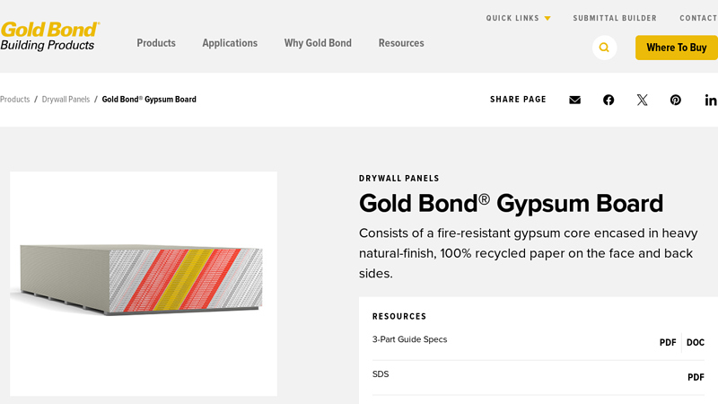 Gold Bond® Gypsum Board