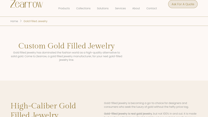 Gold Filled Jewelry Manufacturer for Fine Quality