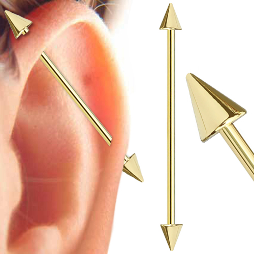Gold Spike Industrial Bar