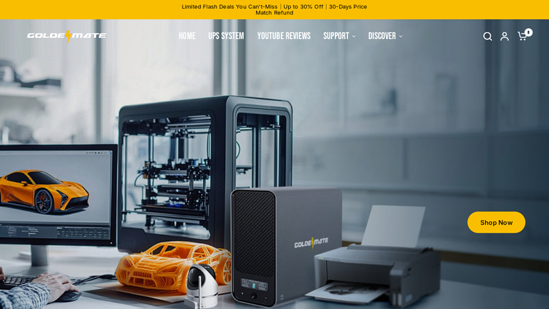 GoldenMate LiFePO4 Battery UPS System