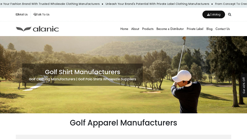 Golf Apparel Manufacturers